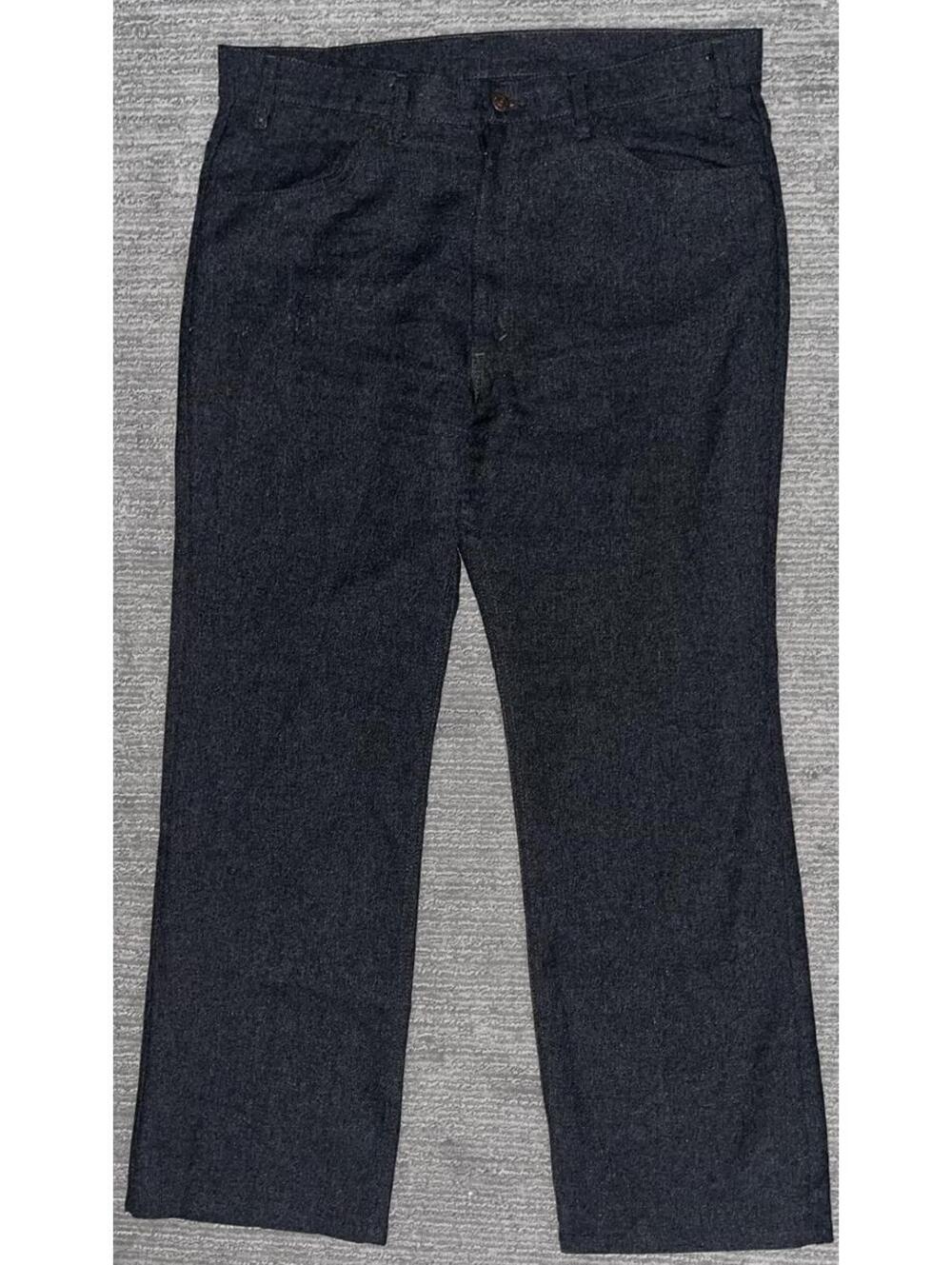 Vintage Levi's Dacron Polyester Made in USA Gray Pants Jeans - Men's 38X30